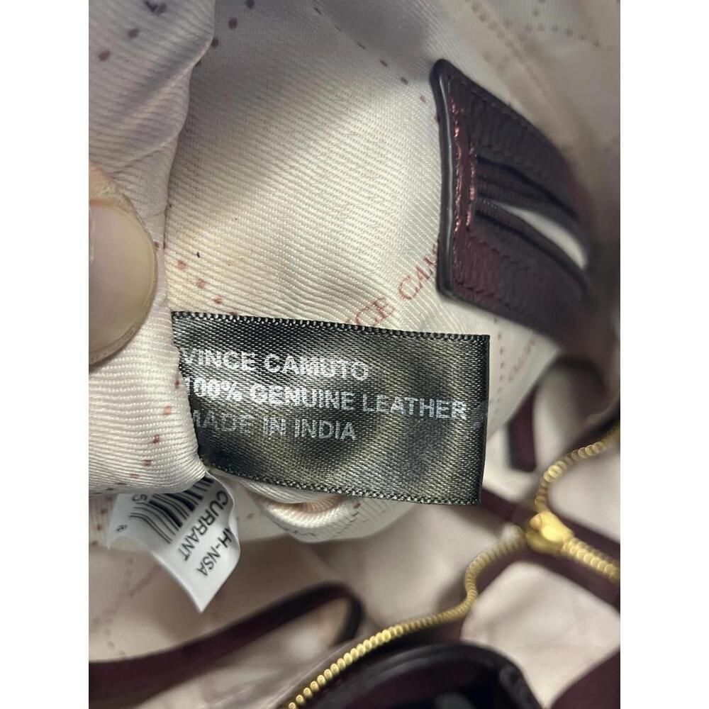 Vince-camuto Women's Burgundy and Brown Bag - Picture 9 of 9